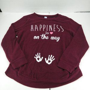 Maternity Maroon Long Sleeved Shirt Cloudless XL